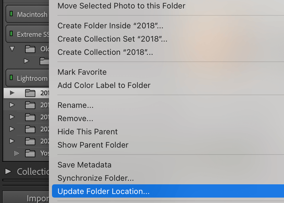 Lightroom update folder location