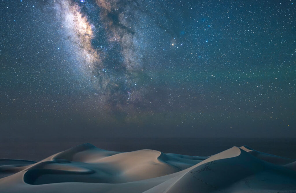 Ocean Sand Dunes Milky Way